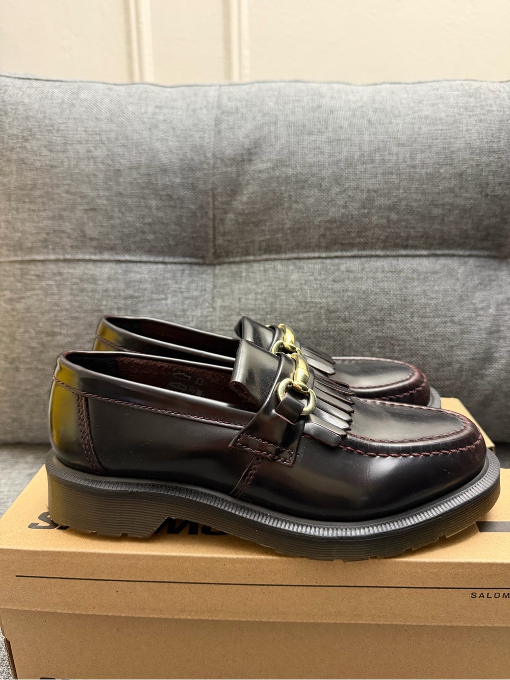 Dr. Martens Adrian Snaffle Smooth Leather Kiltie Loafers